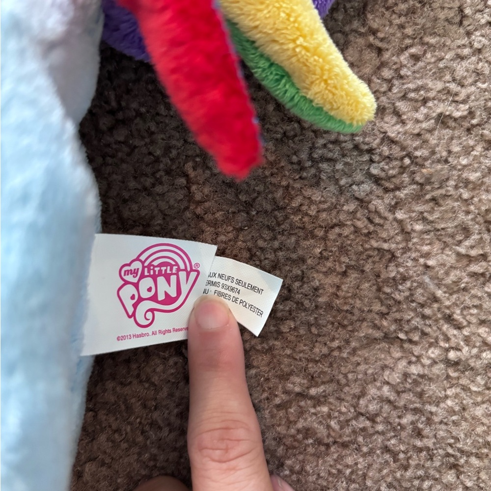 My Little Pony Plush with Blue and Green Mane - Picture 3 of 4